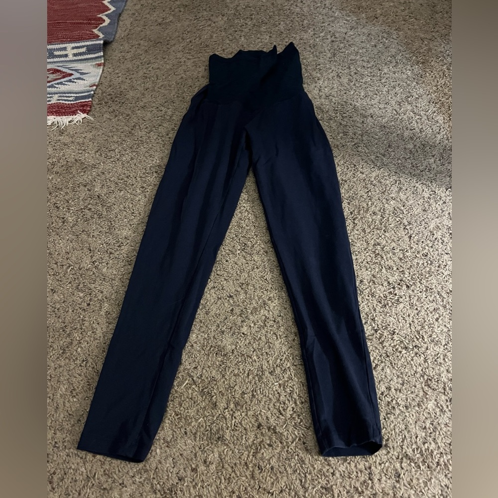 Blue Maternity Leggings